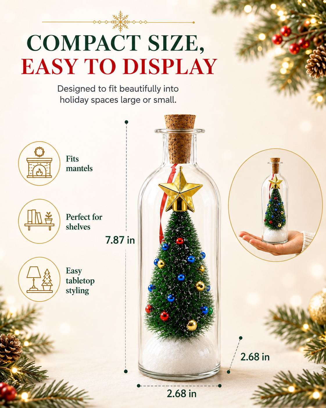 MerryBottle™ – Recordable Christmas Message Keepsake