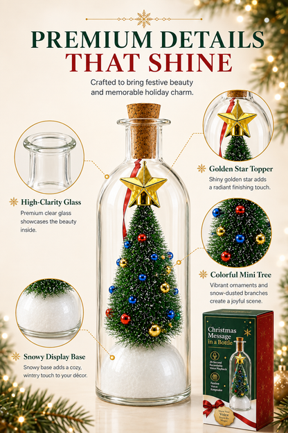 MerryBottle™ – Recordable Christmas Message Keepsake