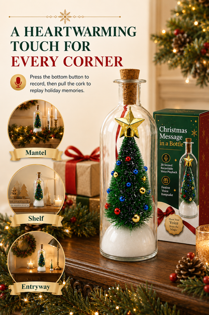 MerryBottle™ – Recordable Christmas Message Keepsake